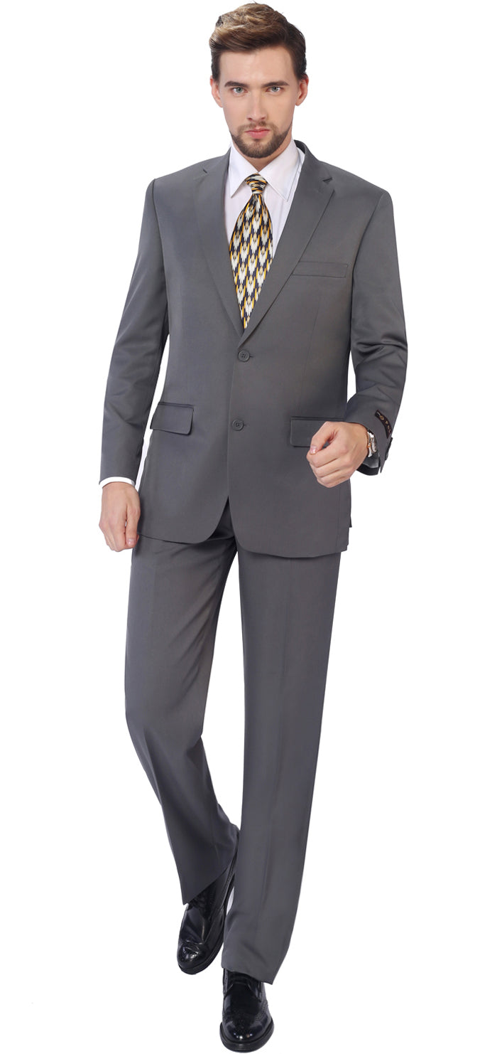 Men's 2-Piece Slim Fit Suit Blazer Dress Elegant Jacket & Pant Men's 2-Piece Slim Fit Suit Blazer Dress Elegant Jacket & Pant