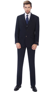 NAVY Men's Wool Blend 3-Piece