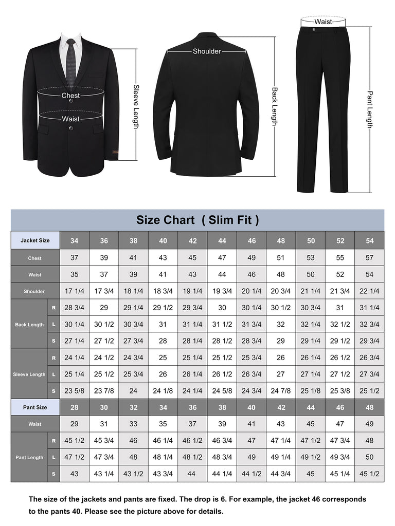 dress shirt size to jacket size How does the P&L men's suit size chart work? plmenswear