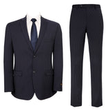 P&L Men's Slim Fit 2-Button 2-Piece Premium Wool Blend Business Blazer Dress Suit Jacket & Pant