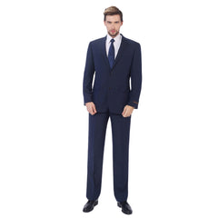 Men’s Classic Fit Suit 2-Piece Wool Blend Blazer Dress Business Wedding Suits