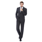 Men’s Classic Fit Suit 2-Piece Wool Blend Blazer Dress Business Wedding Suits