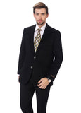 Mens Casual 2 Buttons Classic Fit Jacket Wool Blend Autumn Sport Coat