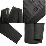 Mens Casual 2 Buttons Classic Fit Jacket Wool Blend Autumn Sport Coat
