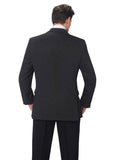 Men's Wool Blend Blazer Jacket Classic Fit Suit Notch Lapel 2 Button