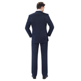 Mens Stylish 3-Piece Dress Suit Classic Fit Wedding Formal Jacket & Vest & Pants