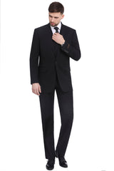 Men's 3-Piece Classic Fit Suit Set Solid Jacket Vest Pant Office Dress Suit