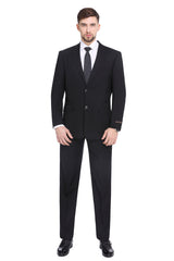 P&L Men's 2-Piece Classic Fit Suit Blazer Jacket Tux & Flat Front Pant