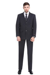 P&L Men's 3-Piece Classic Fit Dress Suits Tuxedo Blazer Jacket Tux Vest & Pants Set