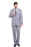 P&L Men's 2-Piece Classic Fit Suit Blazer Jacket Tux & Flat Front Pant