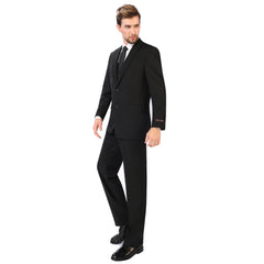 P&L 3-Piece Classic Fit Men's Single Breasted 2 Buttons Dress Suit