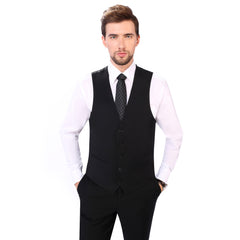 P&L 3-Piece Classic Fit Men's Single Breasted 2 Buttons Dress Suit