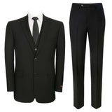 P&L 3-Piece Classic Fit Men's Single Breasted 2 Buttons Dress Suit