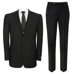 P&L 3-Piece Classic Fit Men's Single Breasted 2 Buttons Dress Suit