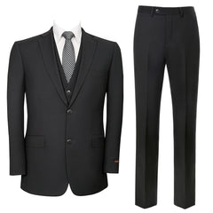 P&L 3-Piece Classic Fit Men's Single Breasted 2 Buttons Dress Suit