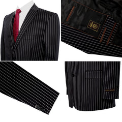 P&L Men's 3-Piece Classic Fit Dress Suits Tuxedo Blazer Jacket Tux Vest & Pants Set