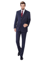 P&L Men's 3-Piece Classic Fit Dress Suits Tuxedo Blazer Jacket Tux Vest & Pants Set