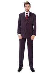 P&L Men's 3-Piece Classic Fit Dress Suits Tuxedo Blazer Jacket Tux Vest & Pants Set