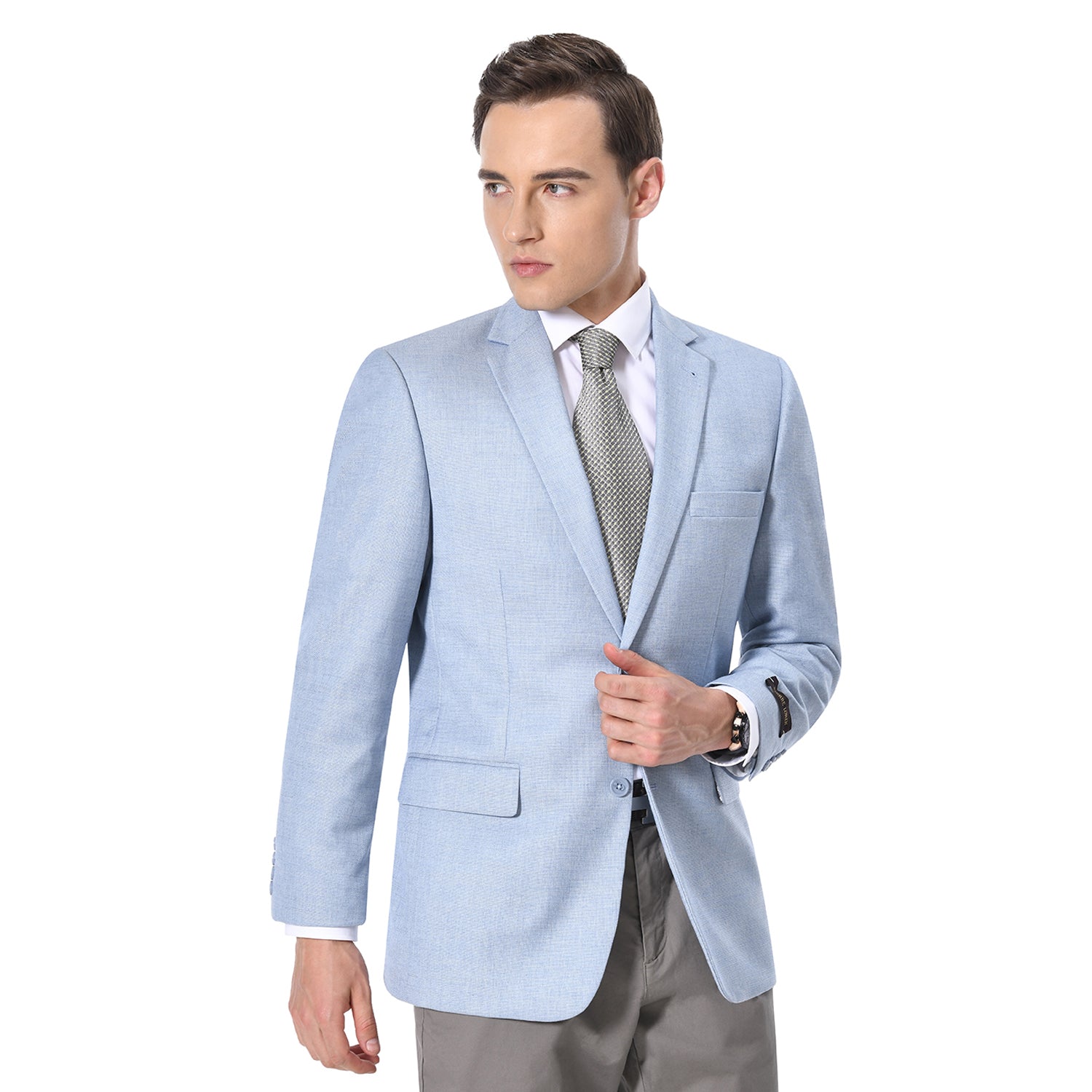 Men's Suit Blazer Jacket Two Button Stretch Sports Coats
