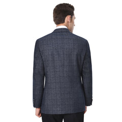 P&L Men's Blue Classic Fit Blazer Premium Stretch Suit Jacket