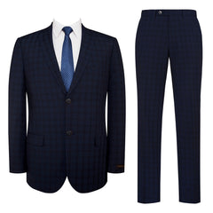 P&L Men's 2 Piece Slim Fit Suit Set