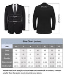 P&L Men's Slim Fit Jacket Single Breasted Two Buttons Blazer