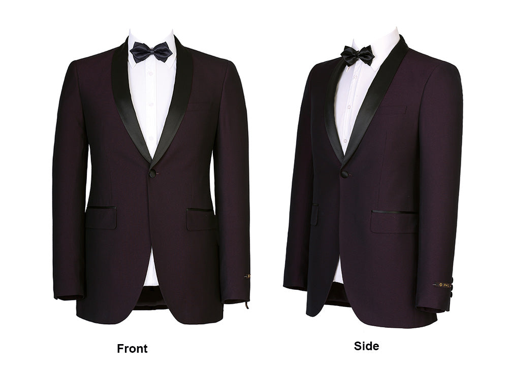 P&L Men's Suit 2-Piece Prom Party Wedding Tuxedo Blazer Jacket & Flat Front Pants