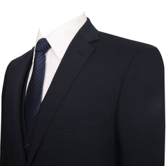 Navy Men's Wool Blend 3-Piece suits