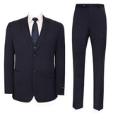 Blue stripe Men's Wool Blend 3-Piece suits