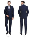 P&L Men's Suit 2-Piece Prom Party Wedding Tuxedo Blazer Jacket & Flat Front Pants