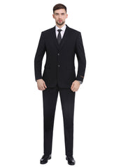 P&L Men's Suits 3-Piece Slim Fit Single Breasted Blazer Vest Pants Set