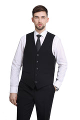 P&L Men's Suits 3-Piece Slim Fit Single Breasted Blazer Vest Pants Set