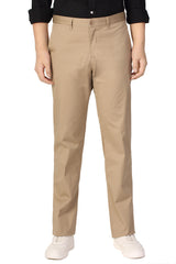 P&L Men's Straight Fit Comfort Stretch Flat Front Pants