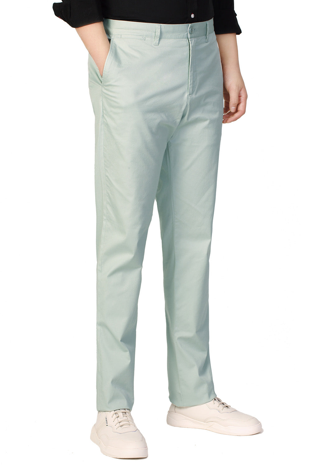 P&L Men's Straight Fit Comfort Stretch Flat Front Pants